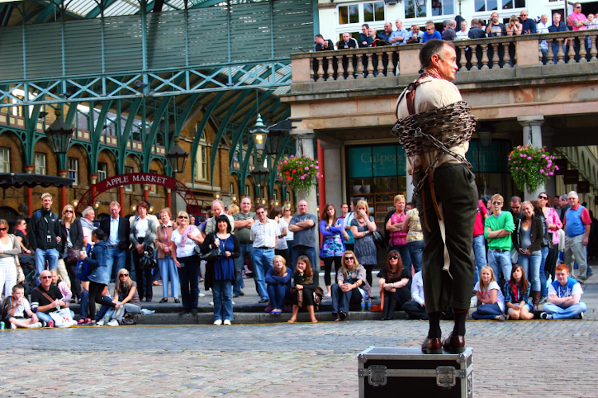 A street performer in Covent Garden. Image by  Anthony Kelly / CC BY 2.0