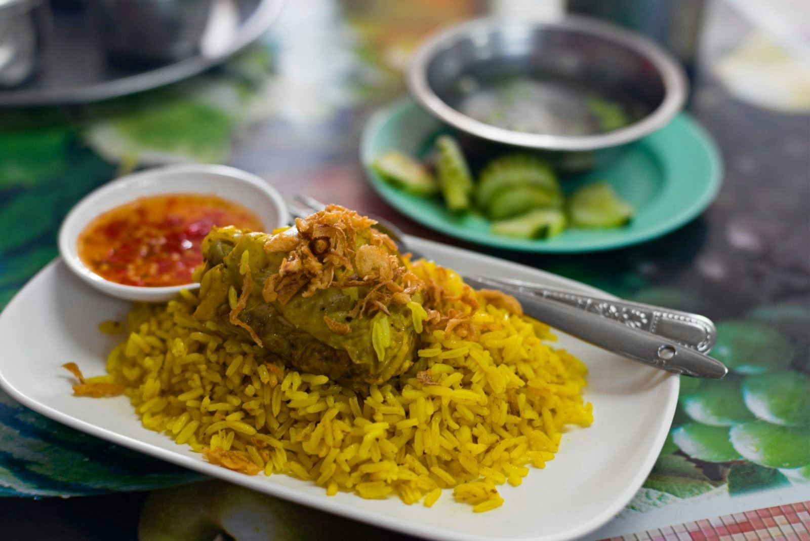 A dish of kow mok gai, chicken biryani, Bangkok © Austin Bush / Lonely Planet