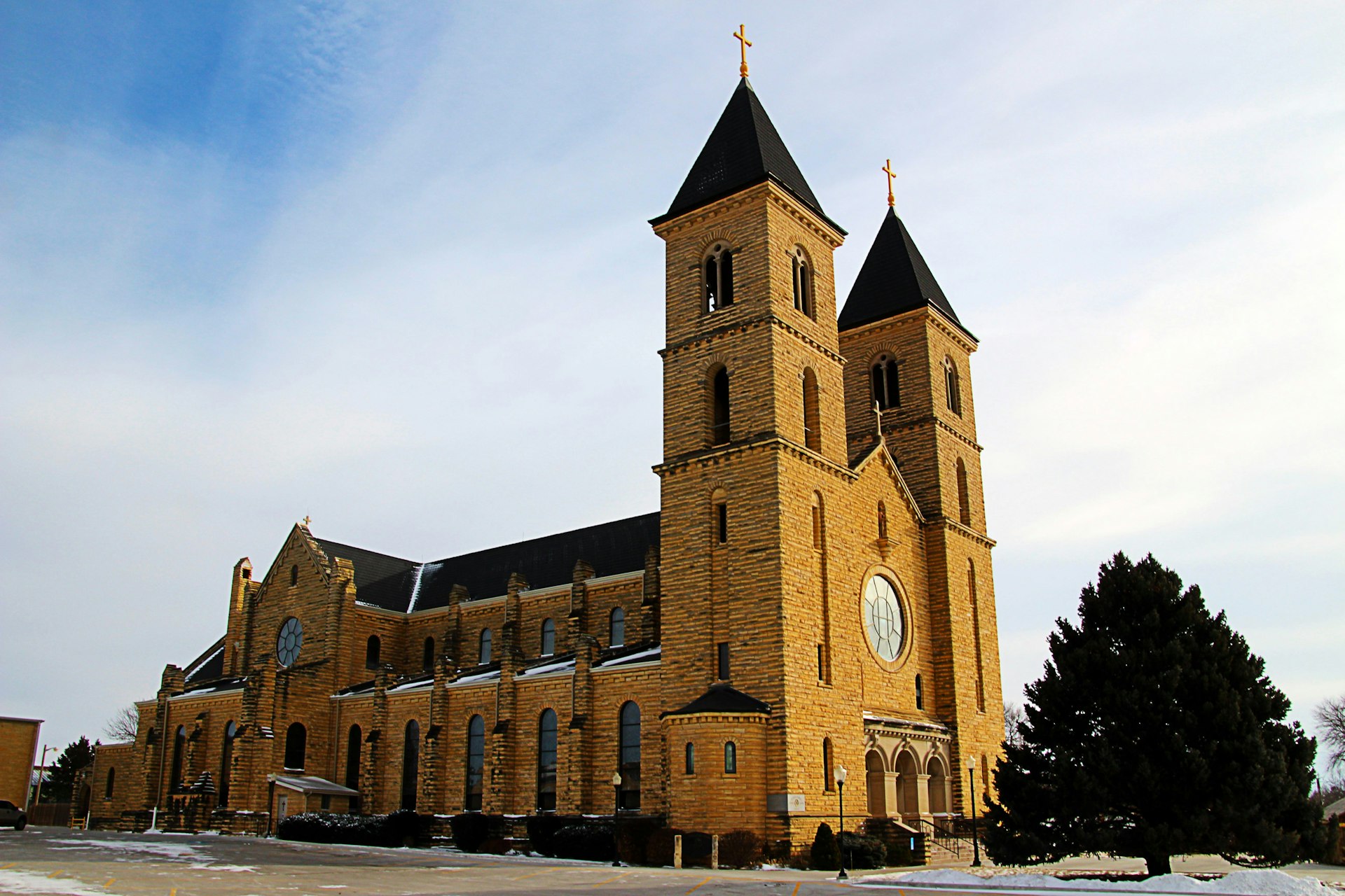 St Fidelis Church in Victoria, Kansas, also known as the Cathedral of the Plains