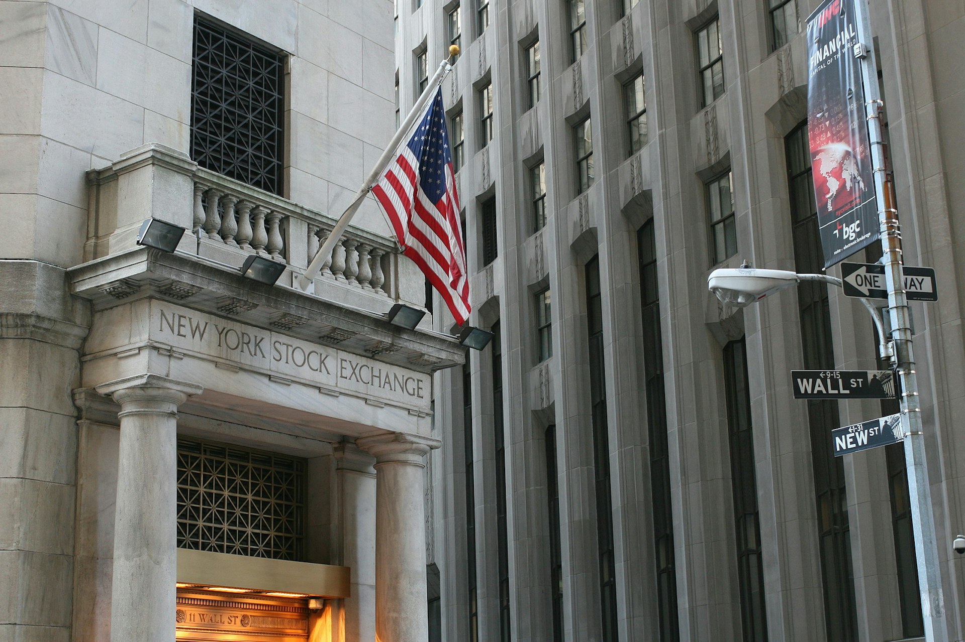 Wall Street and Broadway. Photo by Lya_Cattel/Getty Images