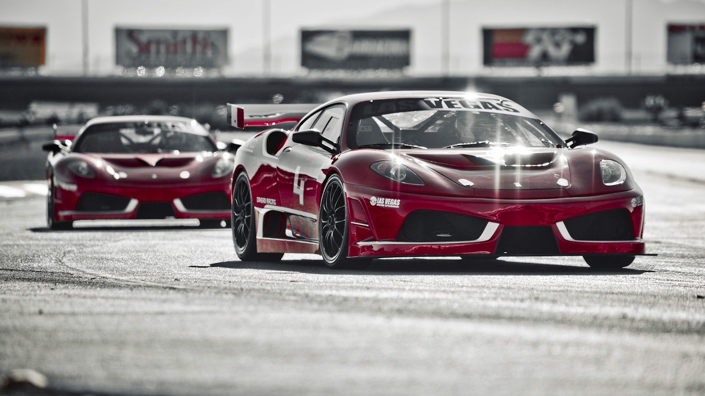 The Ferrari F430 GT heads around the track. Image courtesy of Dream Racing