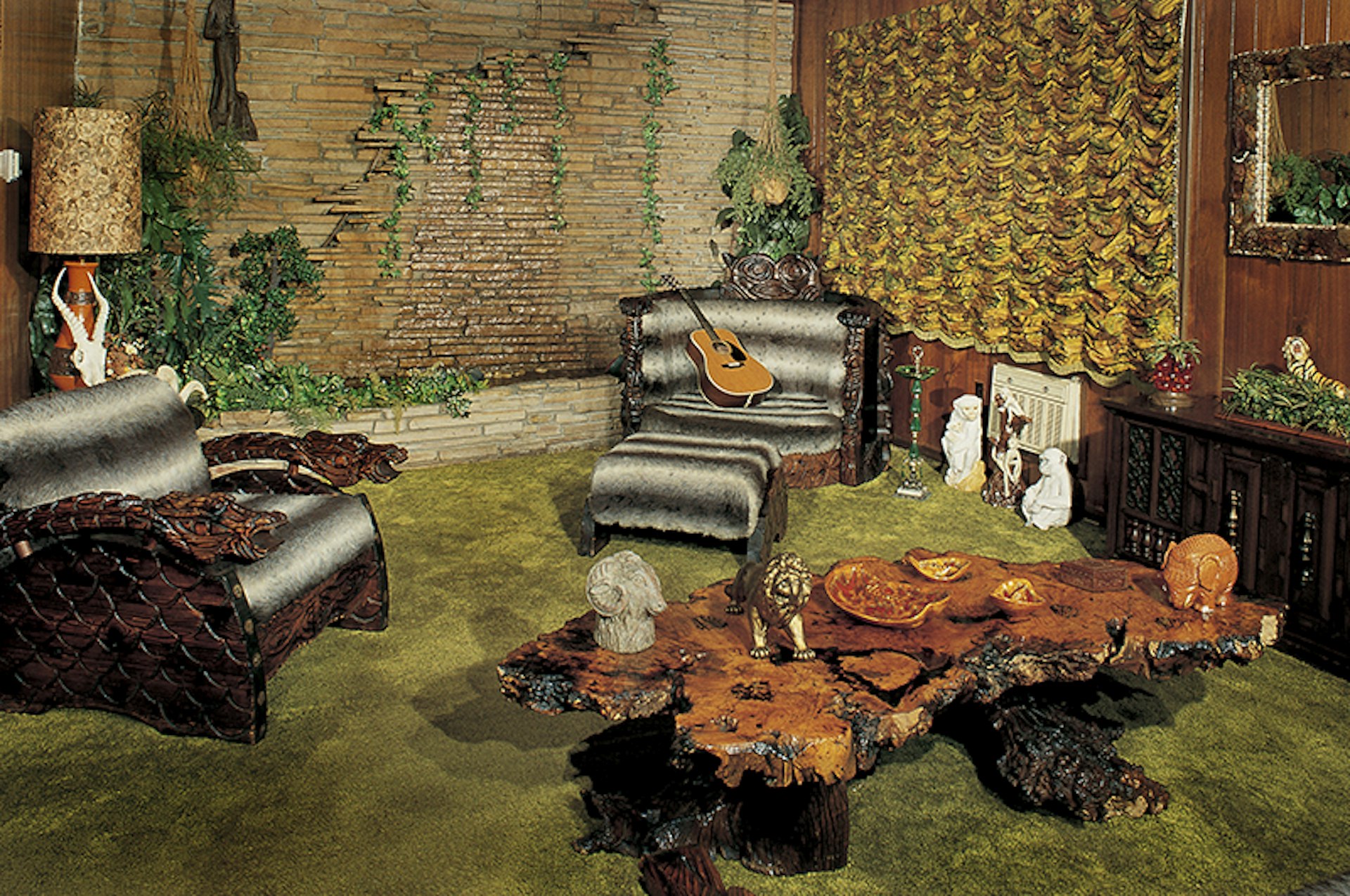 The Jungle Room at Graceland.  