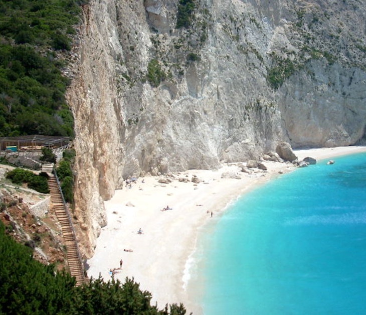 Porto Katsiki on Lefkada’s west coast, in the Ionian Islands. Image by Alexis Averbuck / Lonely Planet