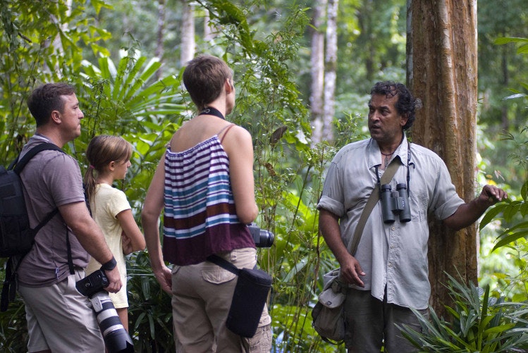 Nature walk with Irshad Mobarak, Malaysian TV's 'JungleWalla'. Image by Mark Eveleigh