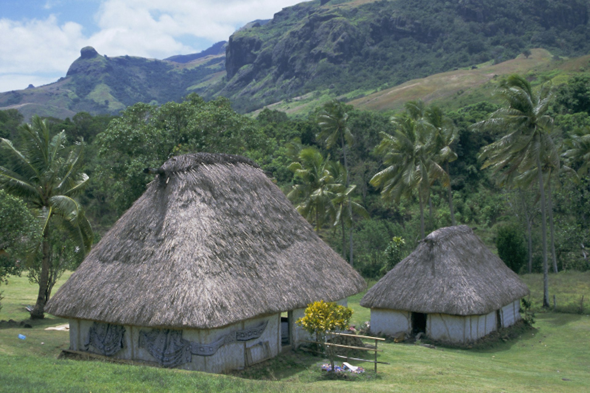 Leave the resorts and spend some time in a traditional Fijian village.  Image by Tony Waltham / Getty Images