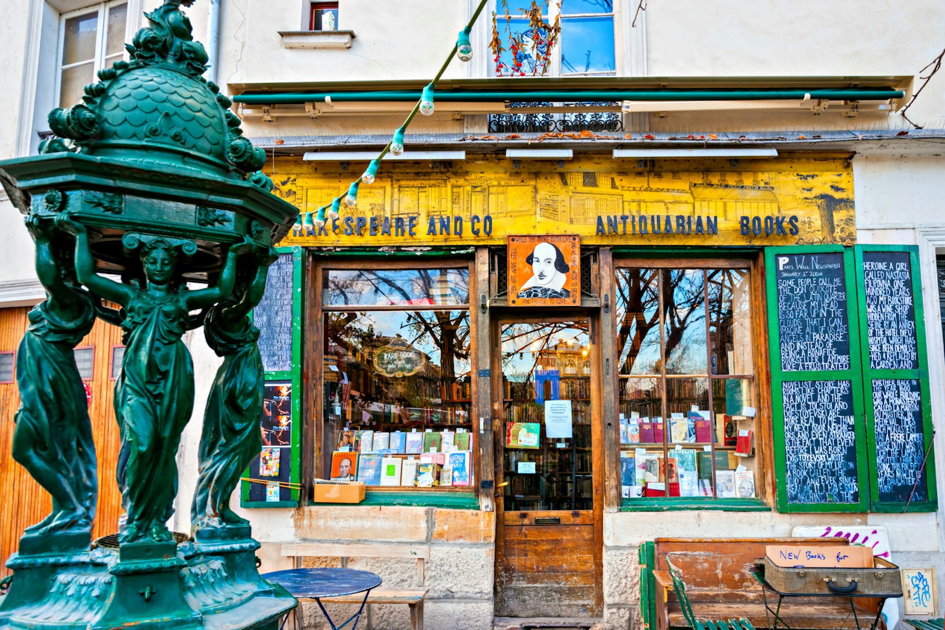 The Shakespeare and Co. bookstore in Paris, France