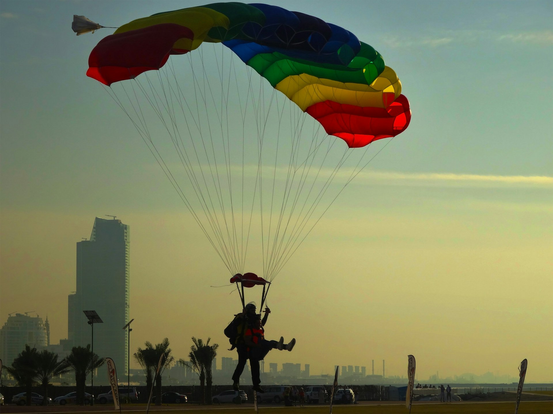 Skydiving in Dubai. Image by Rada Daisy / Shutterstock