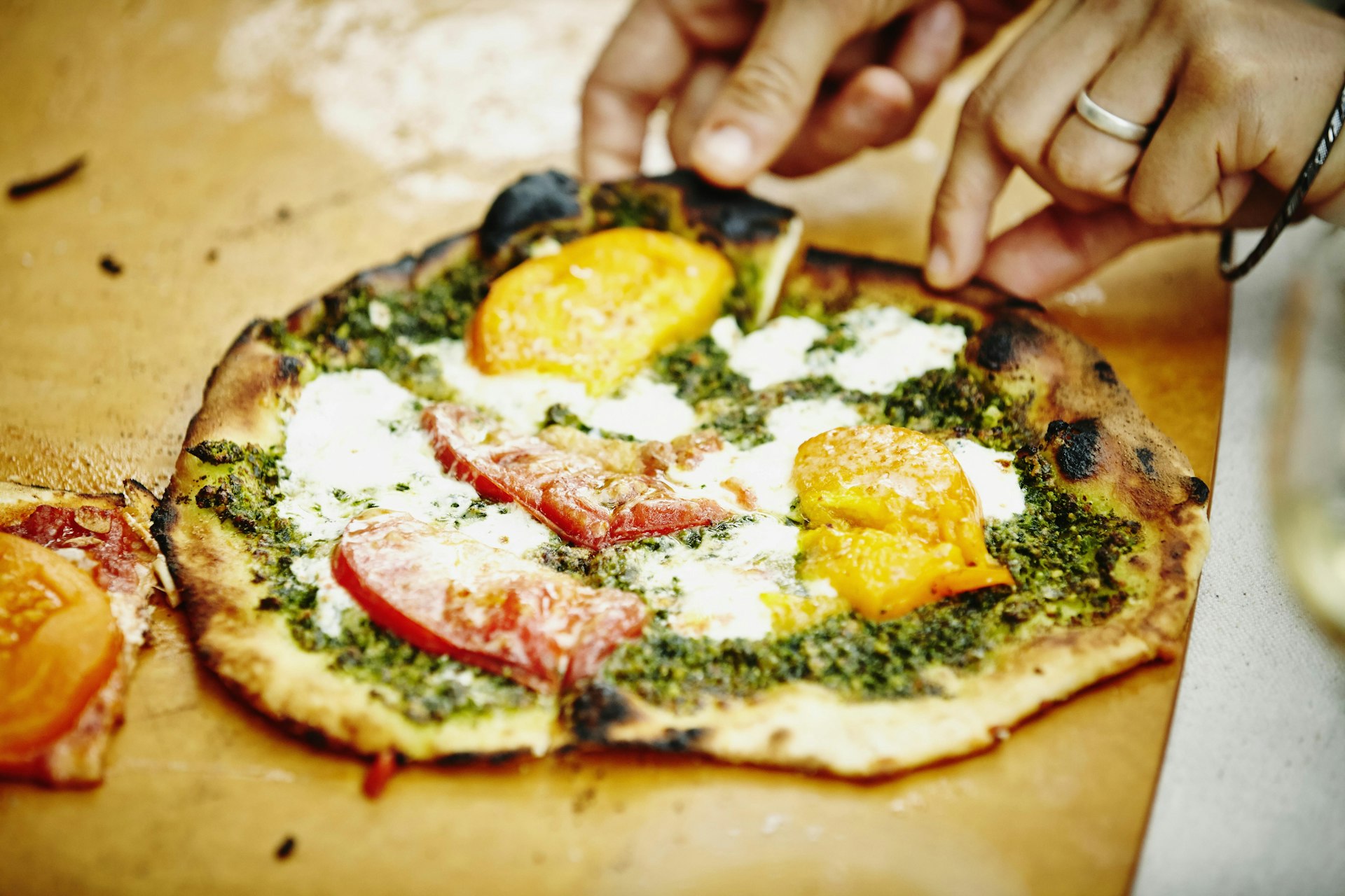 Woodfired pizza in Seattle.  Image by Thomas Barwick / Digital Vision / Getty