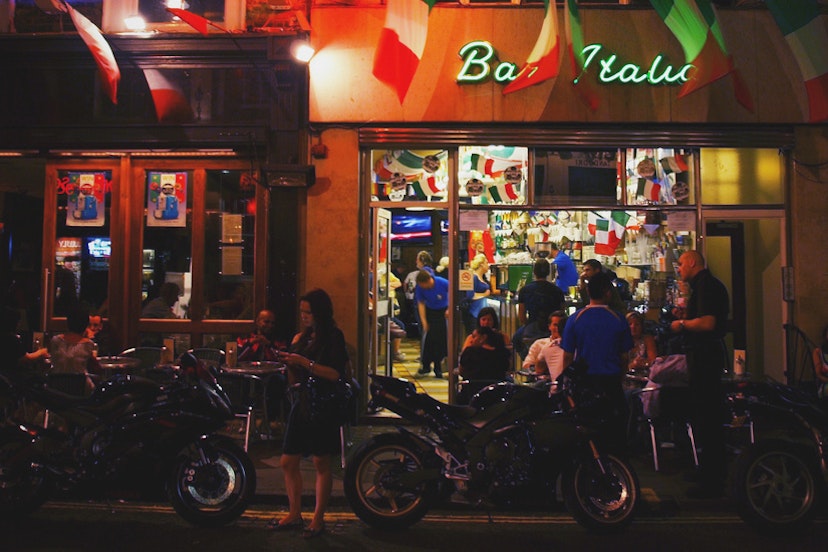 Bar Italia, a mainstay of late-night Soho. Image by SomeDriftwood / CC BY 2.0