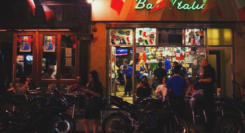 Bar Italia, a mainstay of late-night Soho. Image by SomeDriftwood / CC BY 2.0