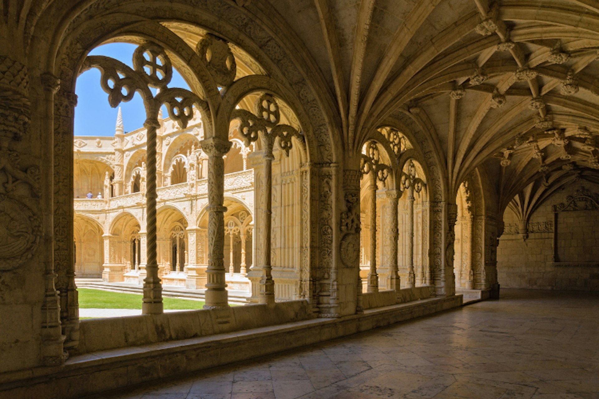 Cloister Vaulted Gallery in Mosteiro dos Jerónimos. Image by Dmitry Shakin / Getty images