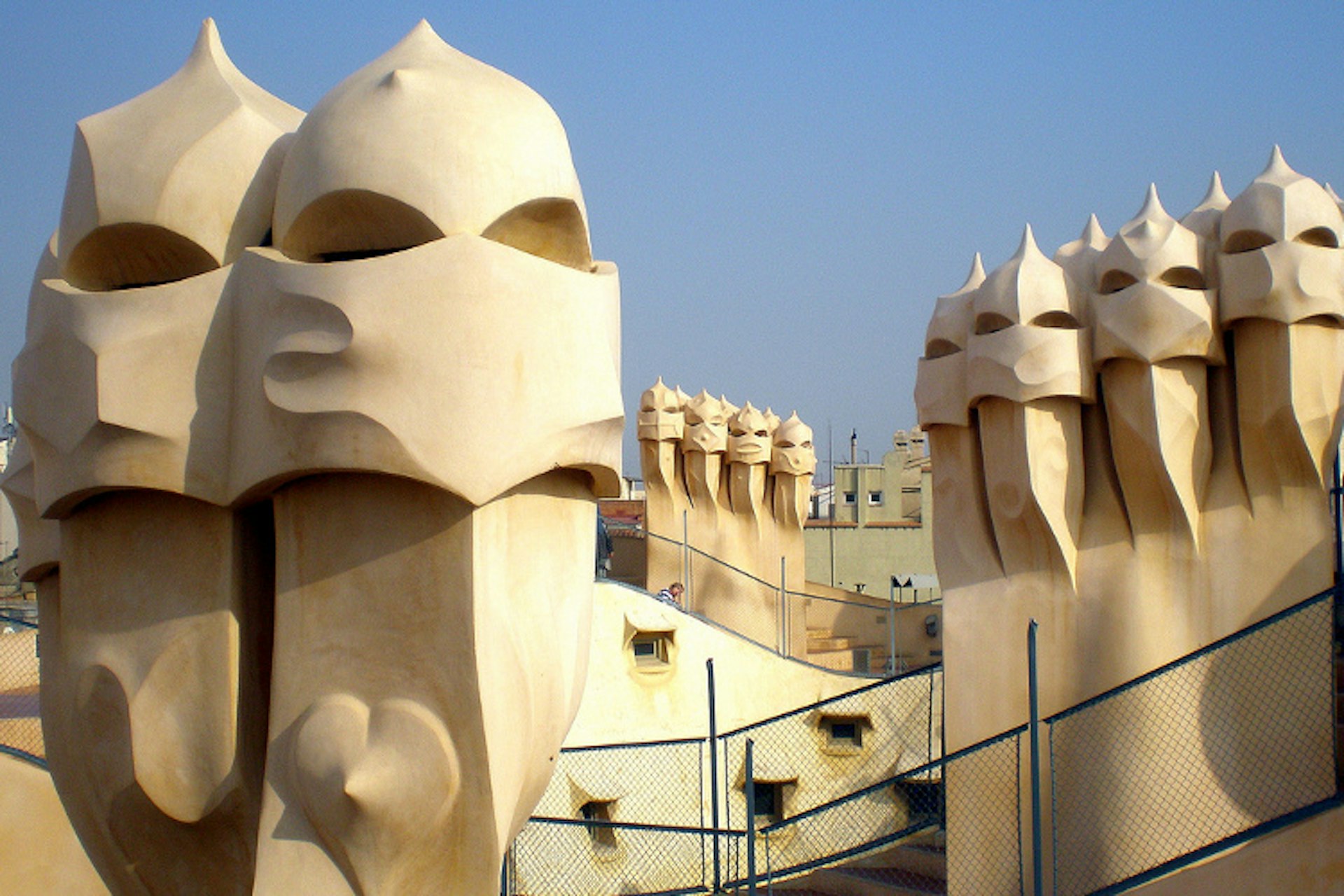 The surreal rooftop world of La Pedrera. Image by Jaume Meneses / CC BY-SA 2.0