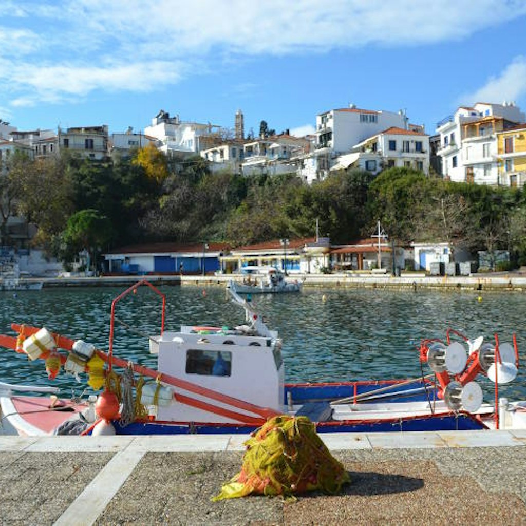 Skiathos played host to Mamma Mia stars. Image by Alexis Averbuck / Lonely Planet