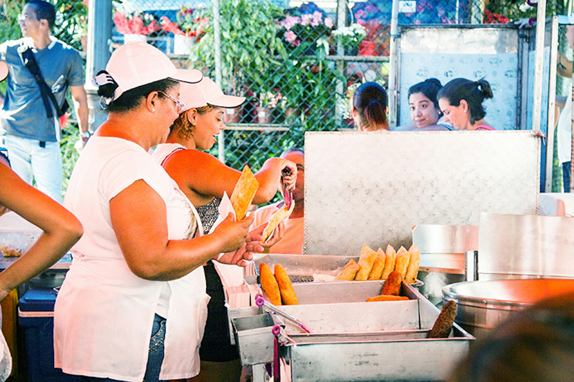 Pastels are a popular street food in Rio de Janeiro. Image by Teresa Geer / Lonely Planet