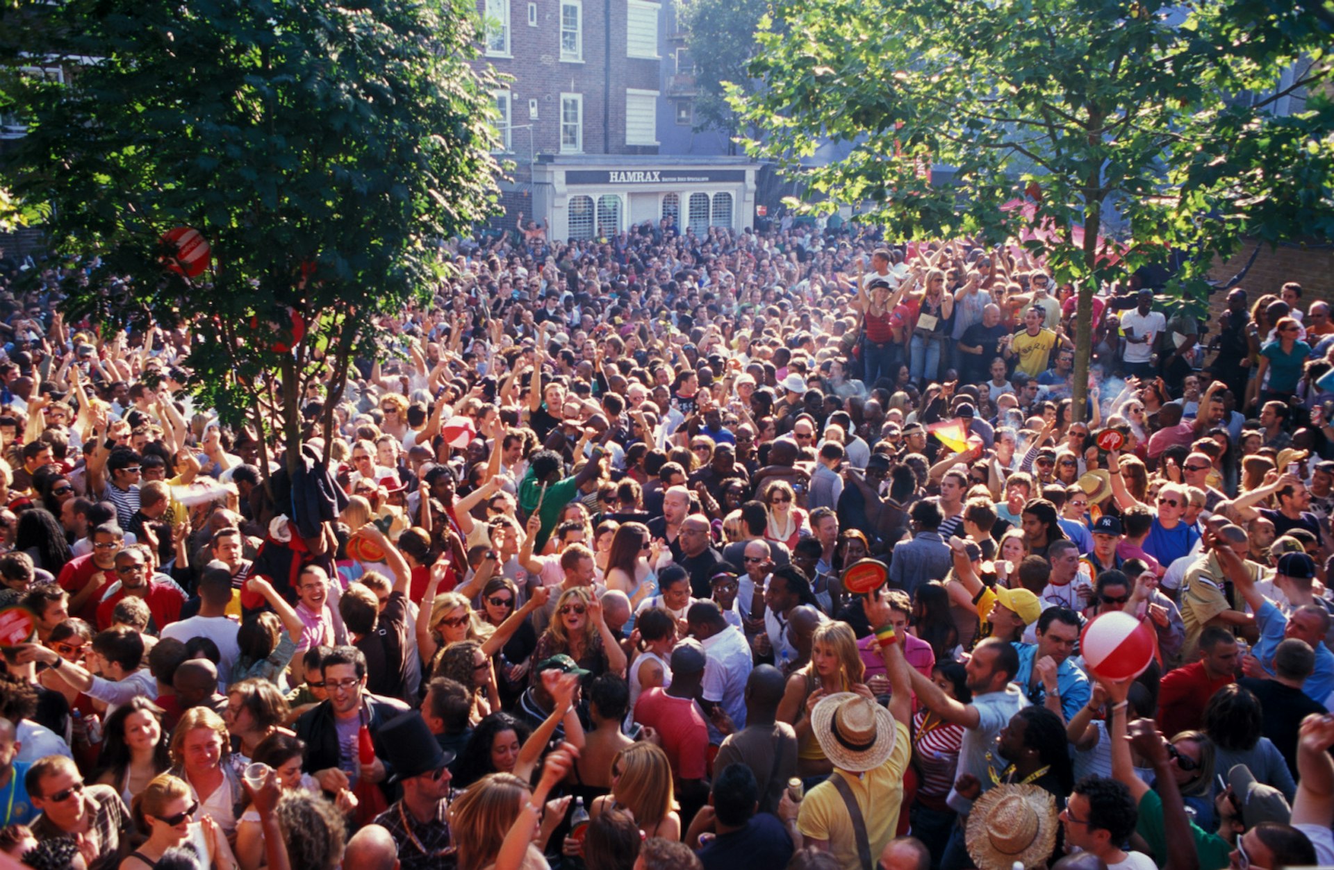 Crowds at the Notting Hill Carnival. Diverse Images/UIG / Universal Images Group / Getty Images