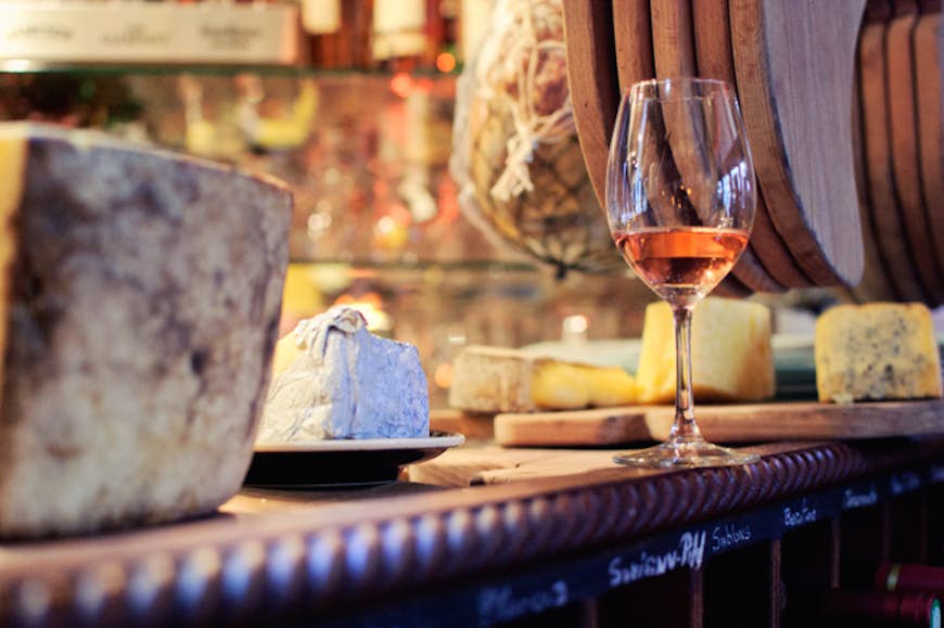 cheese and wine in Paris