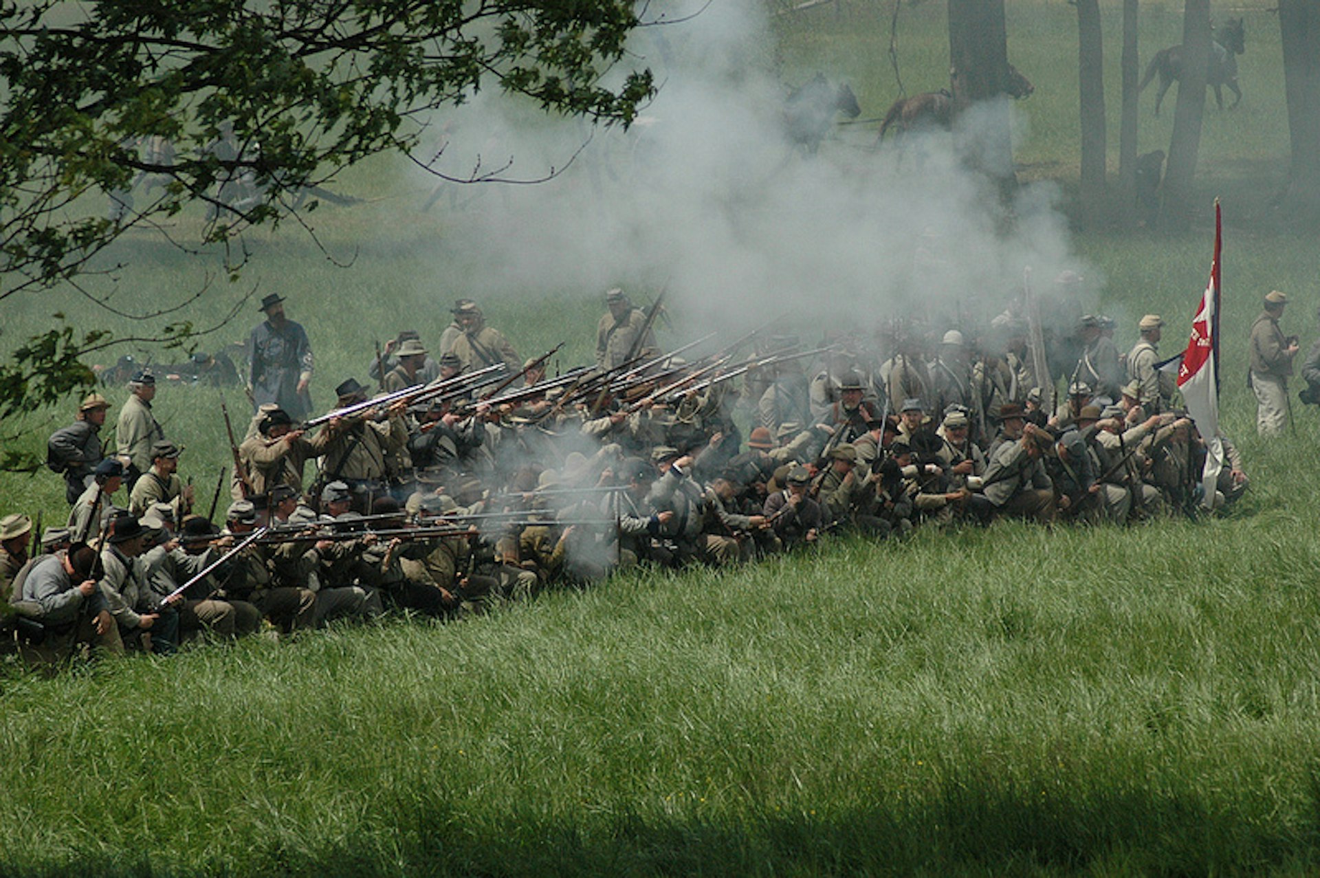 A reenactment of the Battle of Chancellorsville. Photo by Desiree Williams / CC BY-ND 2.0