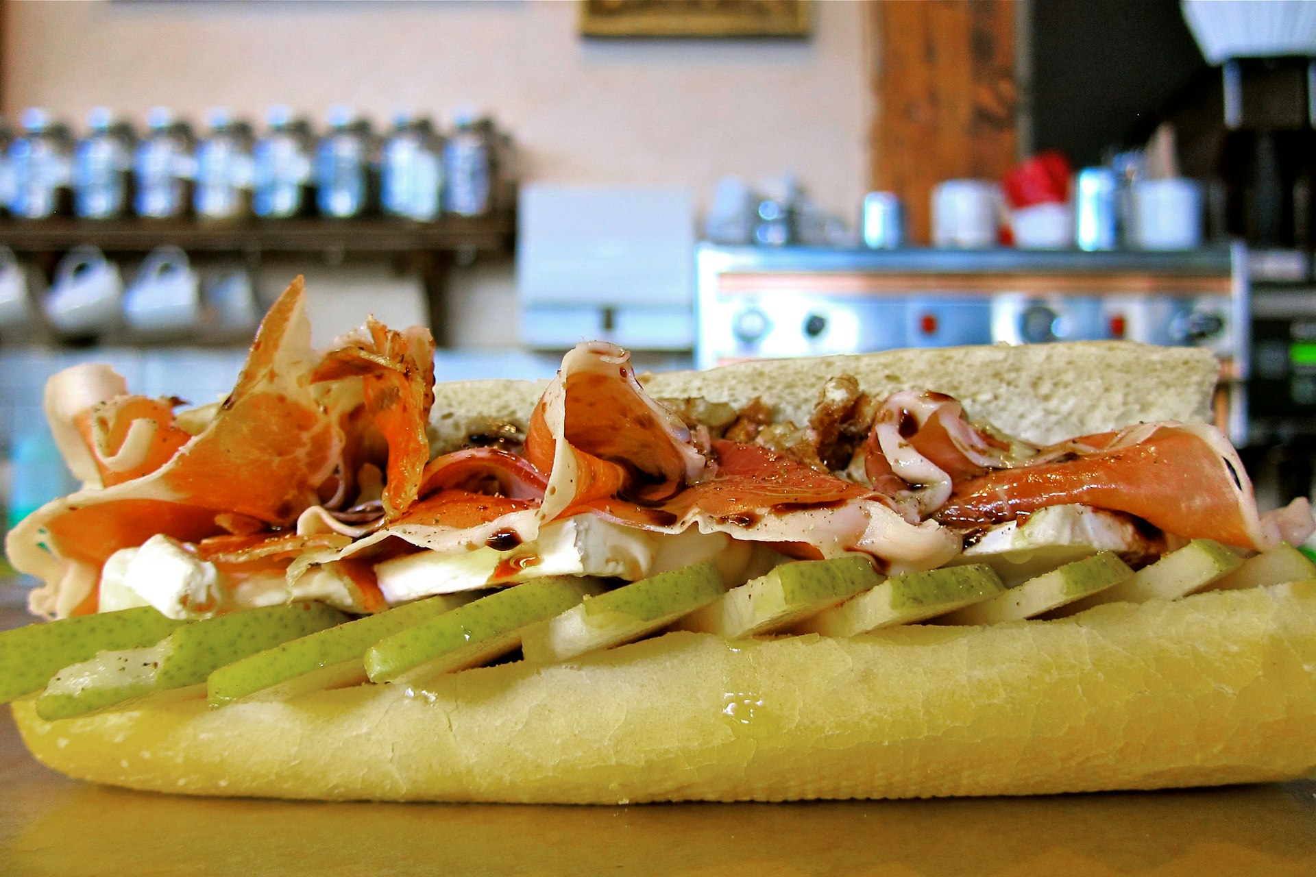 Fresh-made baguette sandwiches are a feature of Finch’s menu. Image by John Lee / Lonely Planet