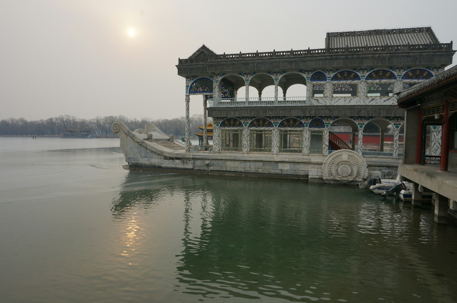 A smoggy day at the Summer Palace. Image by Anita Isalska / Lonely Planet