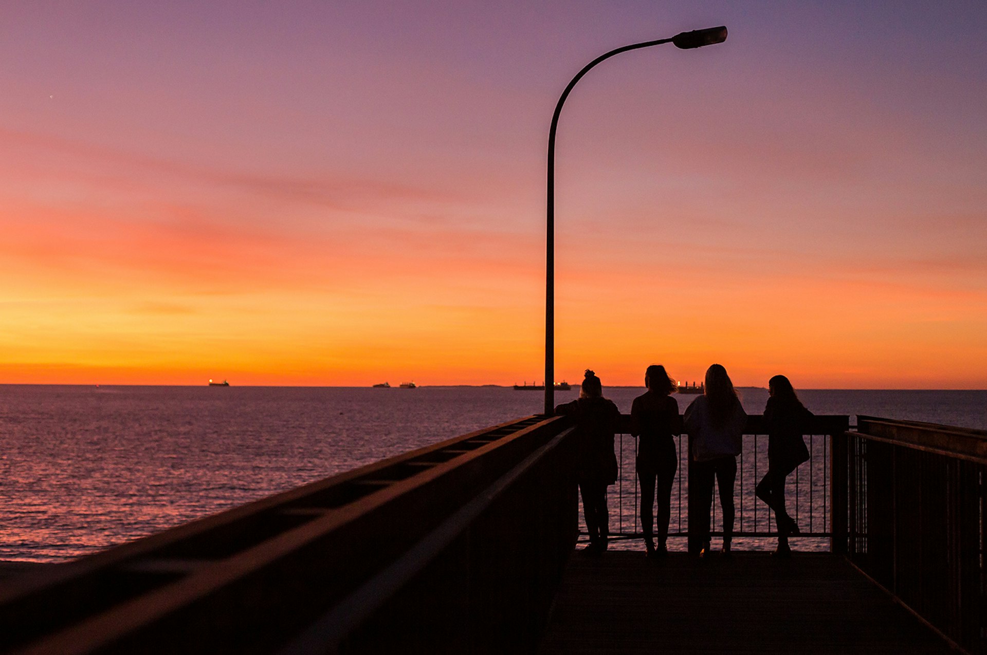 A copper-tinted sunset is the perfect way to finish a day in Fremantle. Image by Julian Lennon / CC BY 2.0