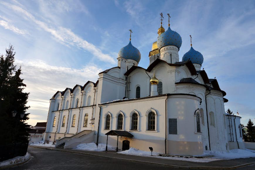Kazan's blue-and-gold Annunciation Cathedral. Image by Anita Isalska / Lonely Planet