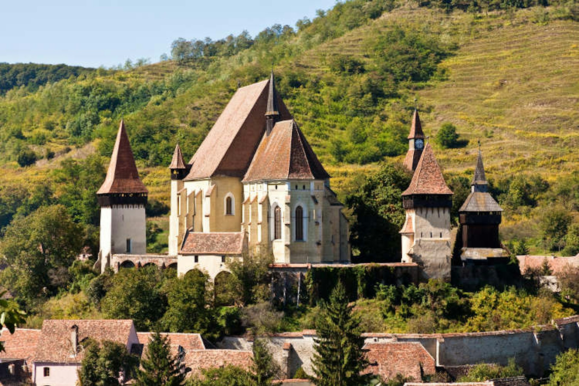 Biertan’s fortified church, Transylvania. Image by Leroy Francis / Getty Images