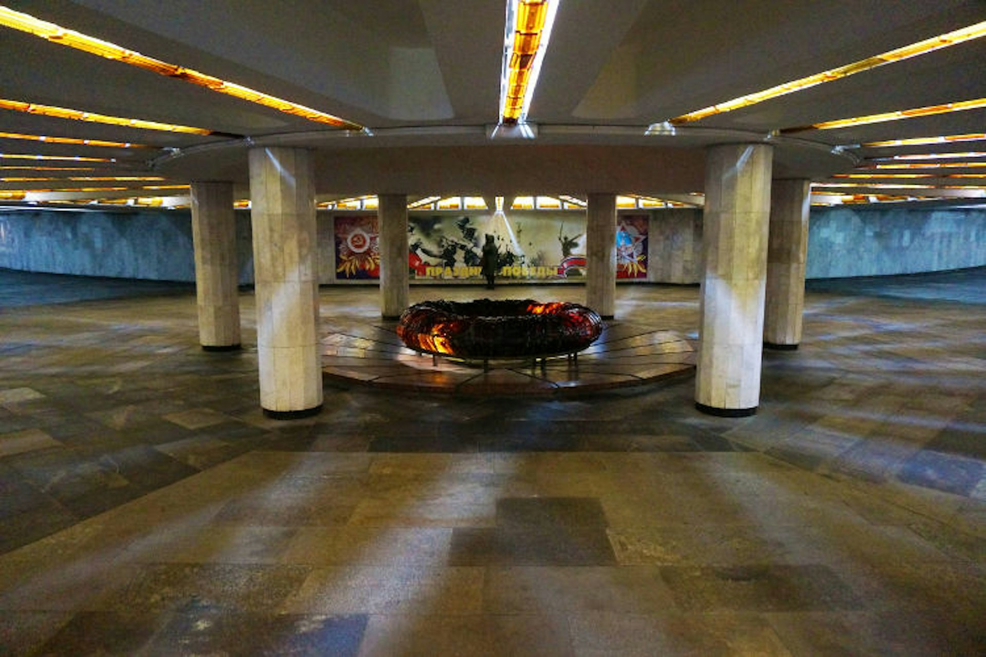 Memorial hall beneath Minsk's Eternal Flame monument. Image by Anita Isalska / Lonely Planet