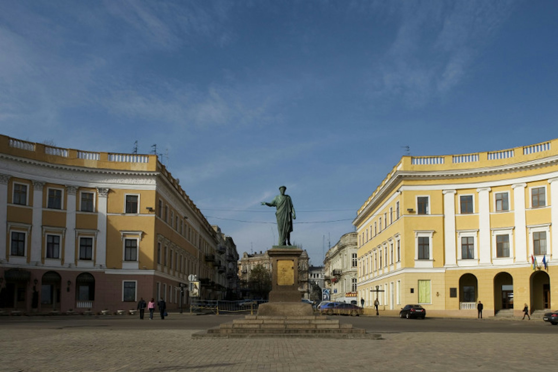 Duc de Richelieu statue at bul Prymorsky. Image by Wojtek Buss / Getty Images