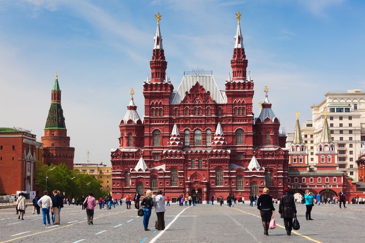 State History Museum on the Red Square. Image by Walter Bibikow / Getty Images