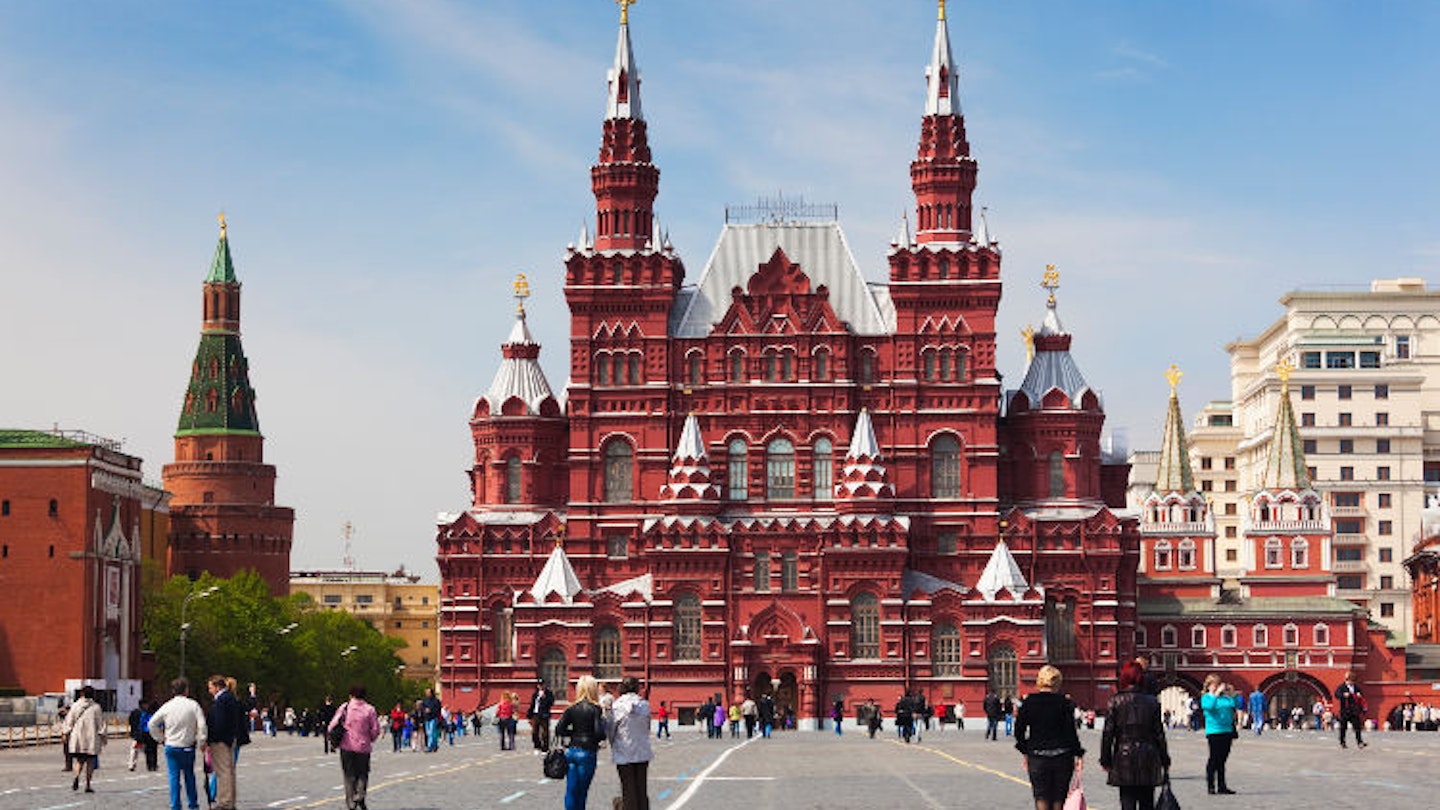 State History Museum on the Red Square. Image by Walter Bibikow / Getty Images