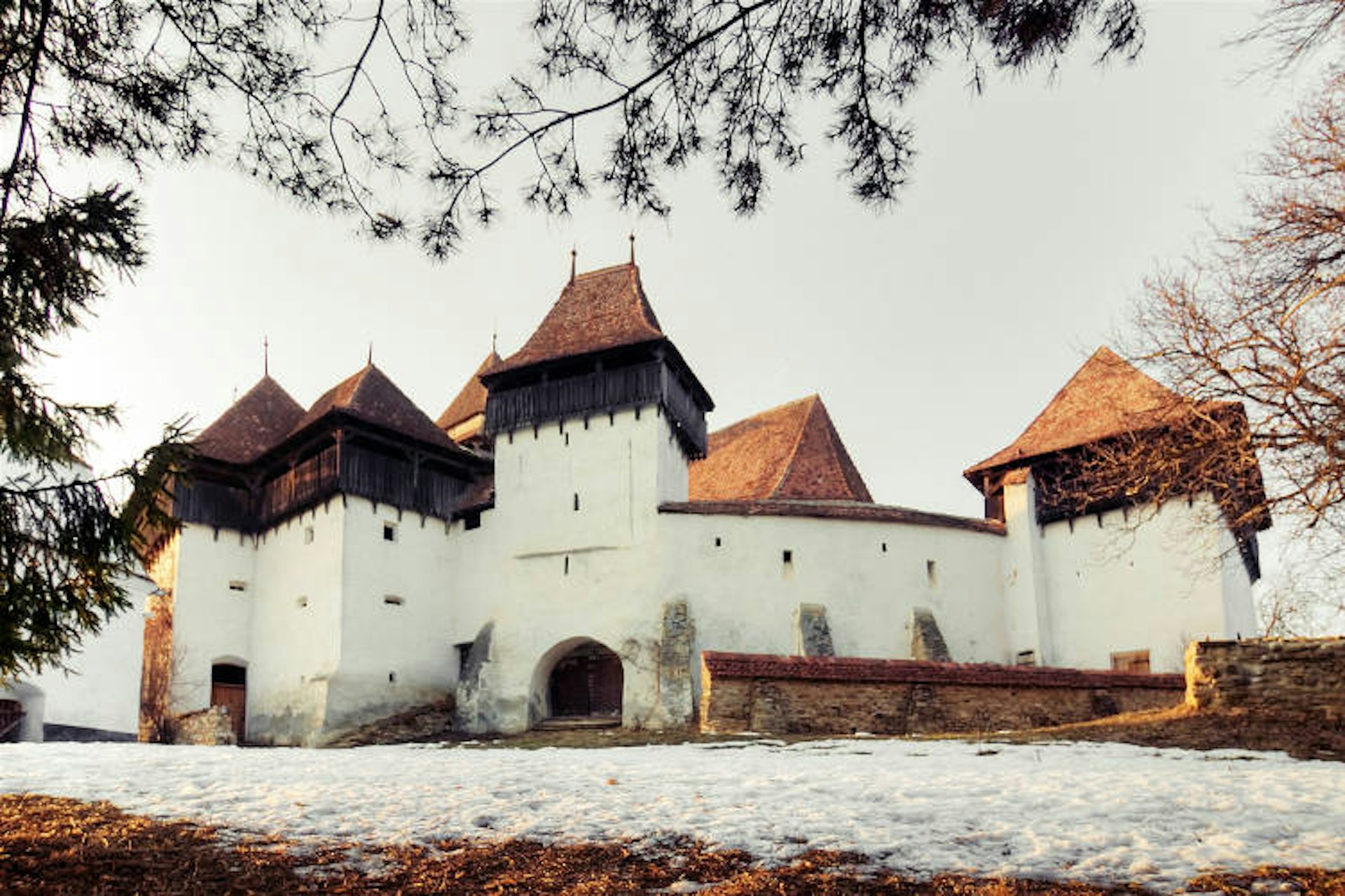 Fortified church in the Saxon village of Viscri. Image by Paul Biris / Getty Images