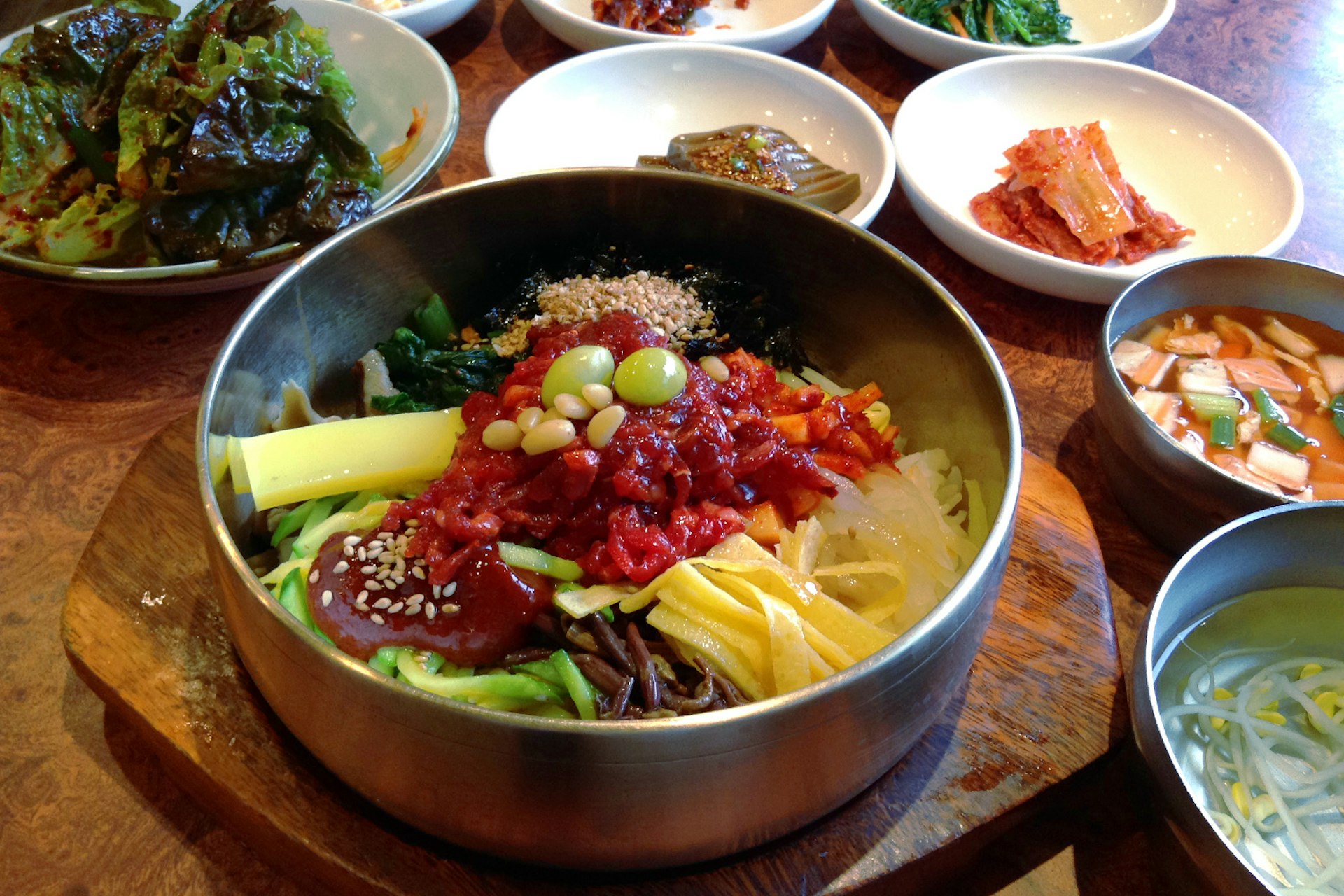 Bibimbap from Hanguk-jip: a Jeonju specialty. Image by Rebecca Milner / Lonely Planet