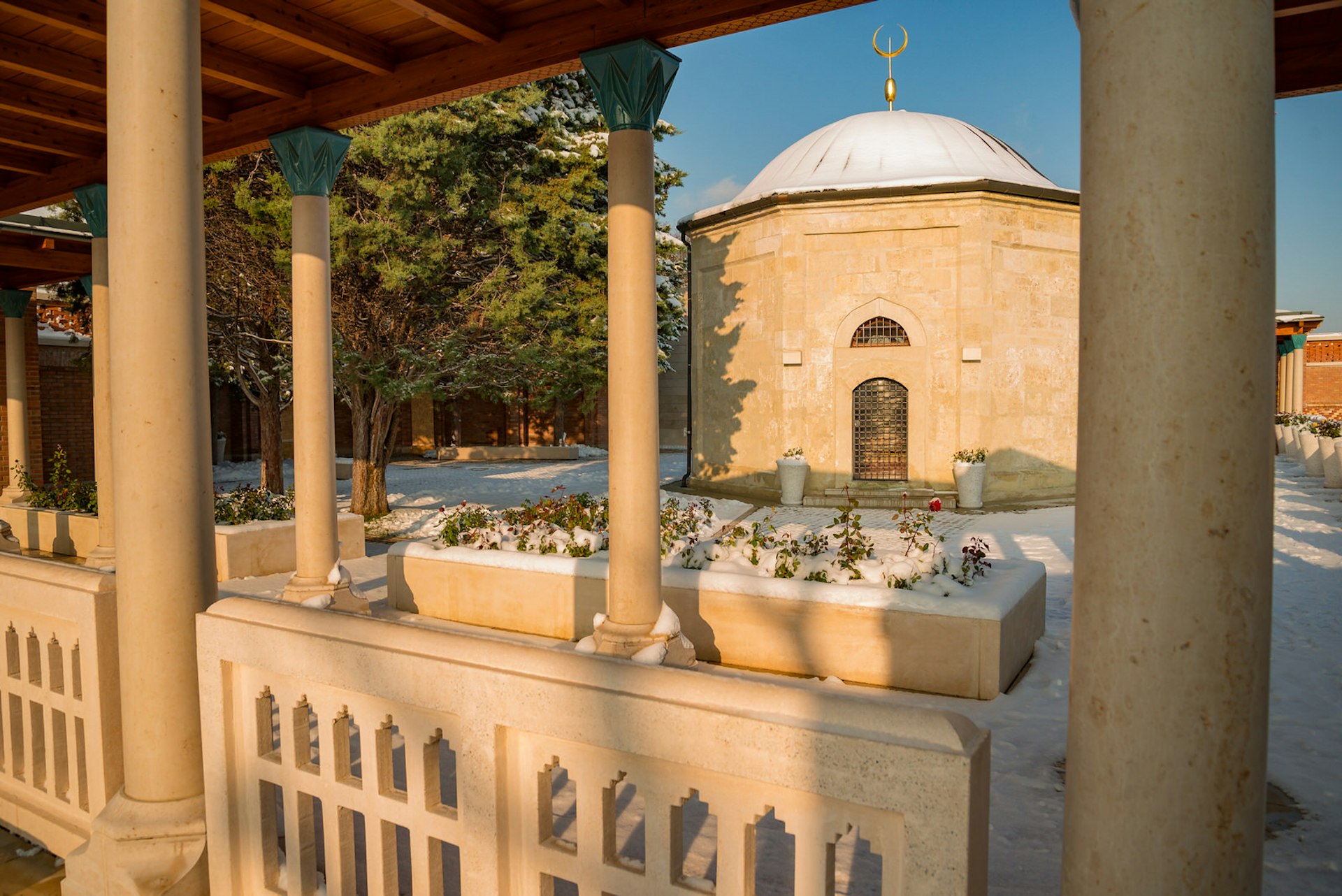 Gül Baba’s Tomb, a small, octagonal building topped by a dome
