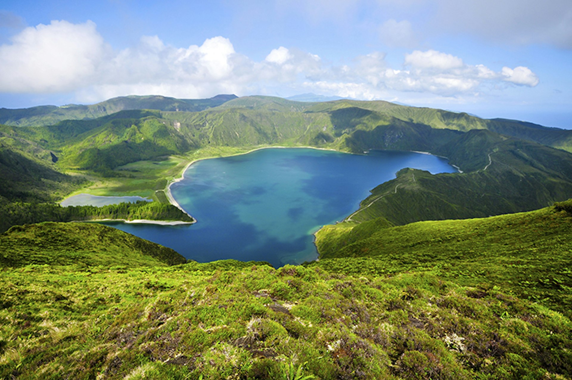 The Azores are famed for their eye-popping crater lakes. Image by mgokalp / iStock / Getty Images