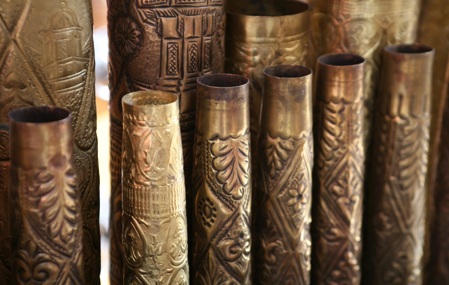 Artillery shells reworked into souvenirs