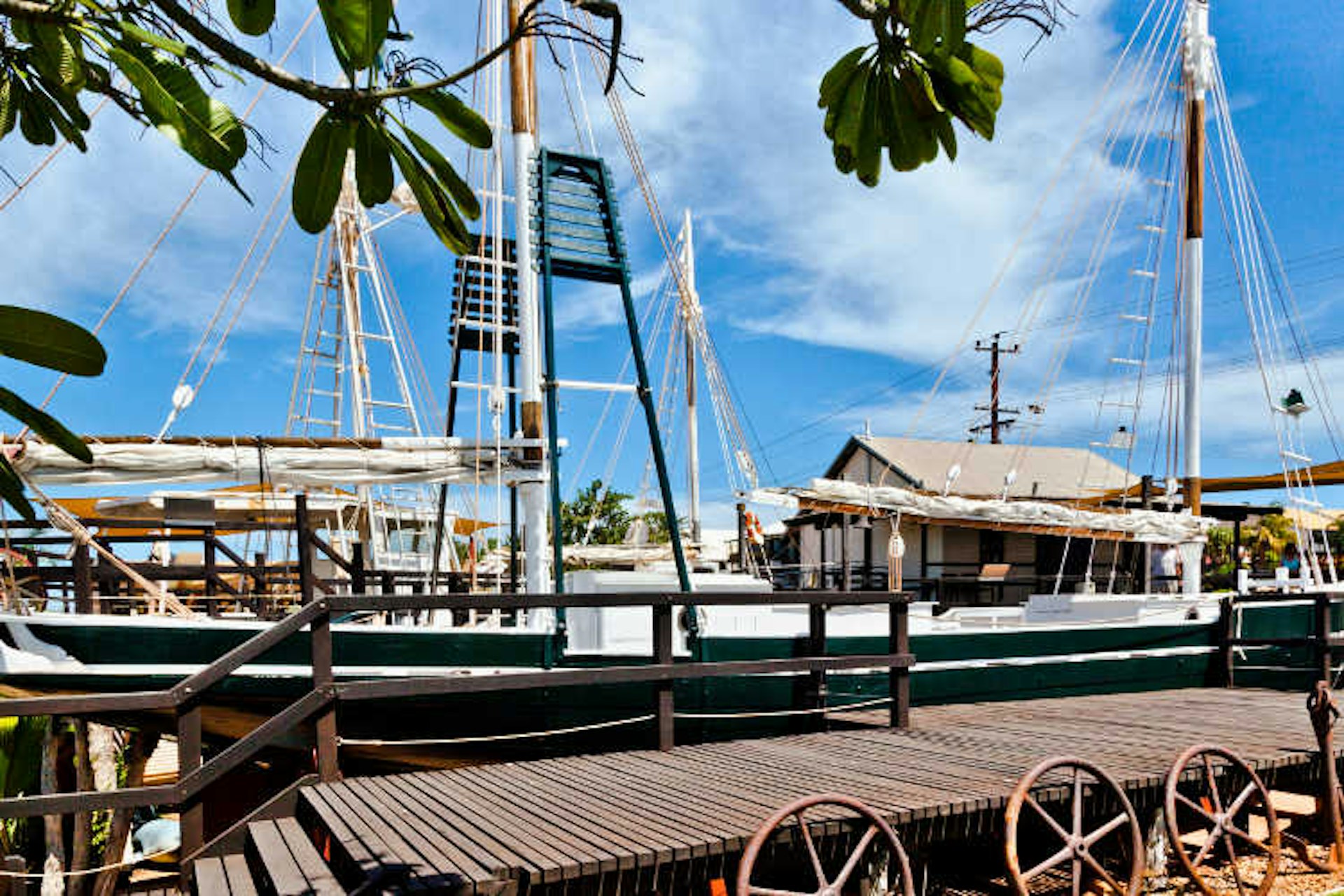Restored wooden pearl luggers at Broome's Chinatown. Image by Manfred Gottschalk / Lonely Planet Images / Getty Images
