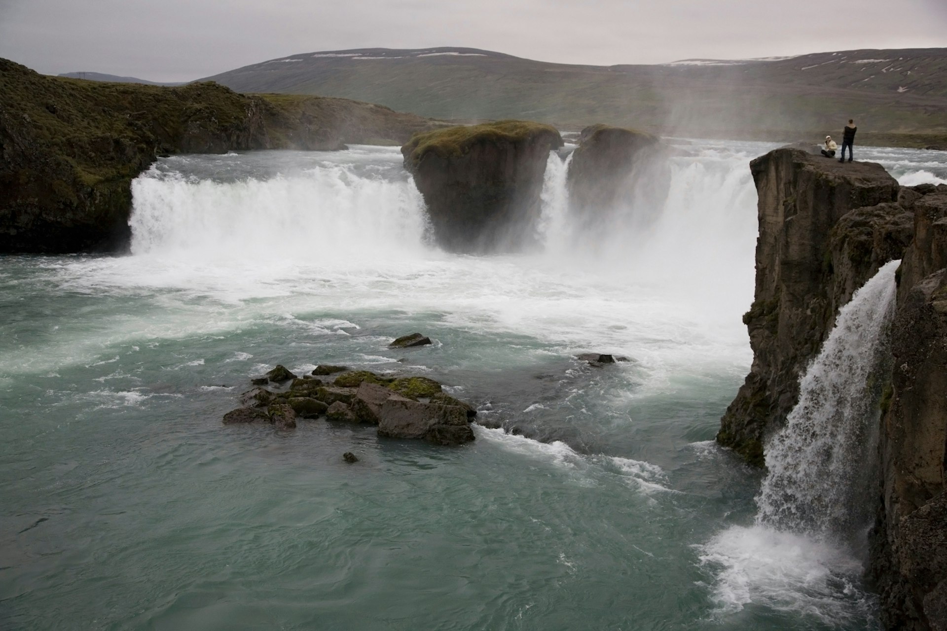 Goðafoss, 'waterfall of the gods', got its name when Iceland's parliament rejected the Viking gods in 1000. Image by Les Stocker / Getty