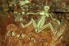 Aboriginal painting at Nourlangie Rock in Kakadu National Park. Image by Auscape / UIG / Getty Images