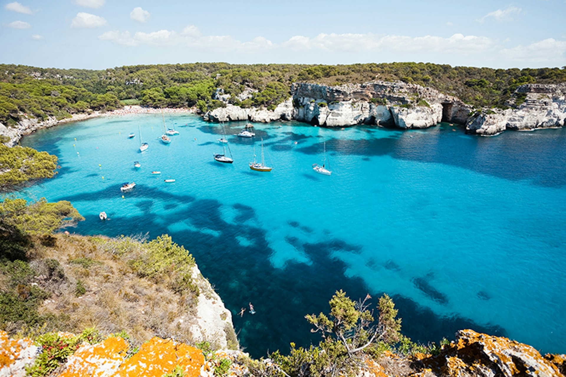 Cala Macarella is one of the hidden delights of Menorca. Image by tagstiles.com - S.Gruene / Shutterstock