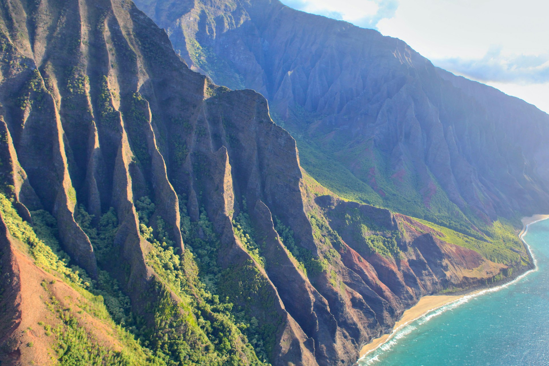 The Na Pali Coast was featured in The Lost World: Jurassic Park. Image by M.M. Sweet / Getty