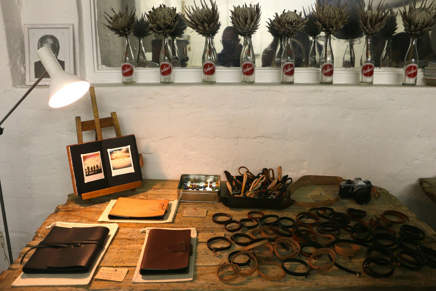 Hand-crafted leather products at Woodstock Cycleworks. Image by Simon Richmond / Lonely Planet