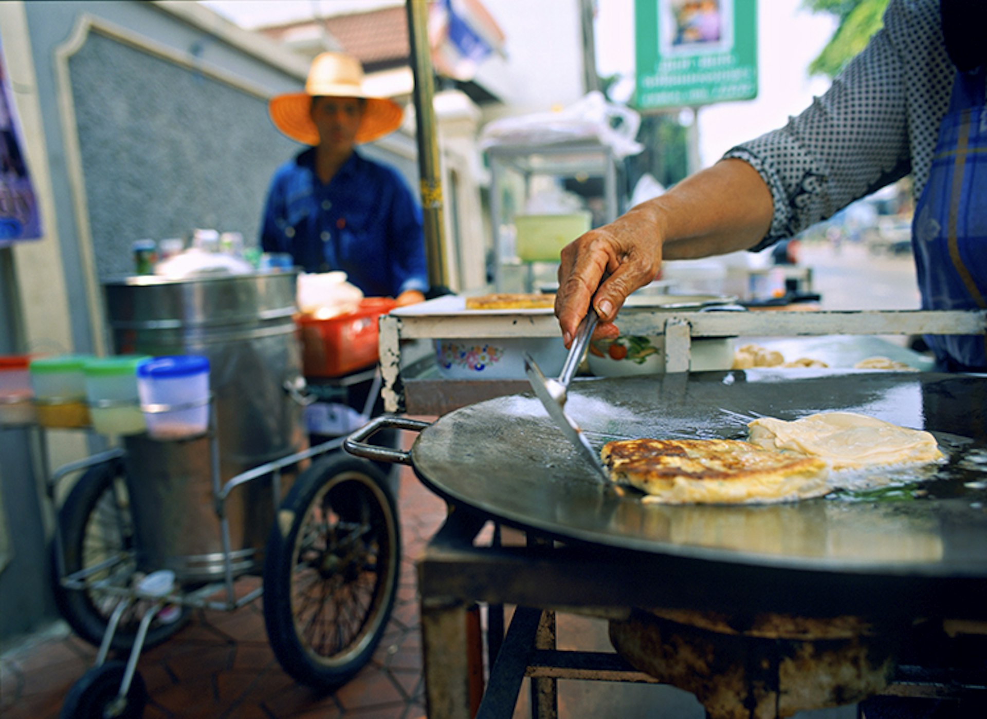 If you're going to encourage adventurous young eaters to try the local speciality, make sure it's cooked in front of your eyes.