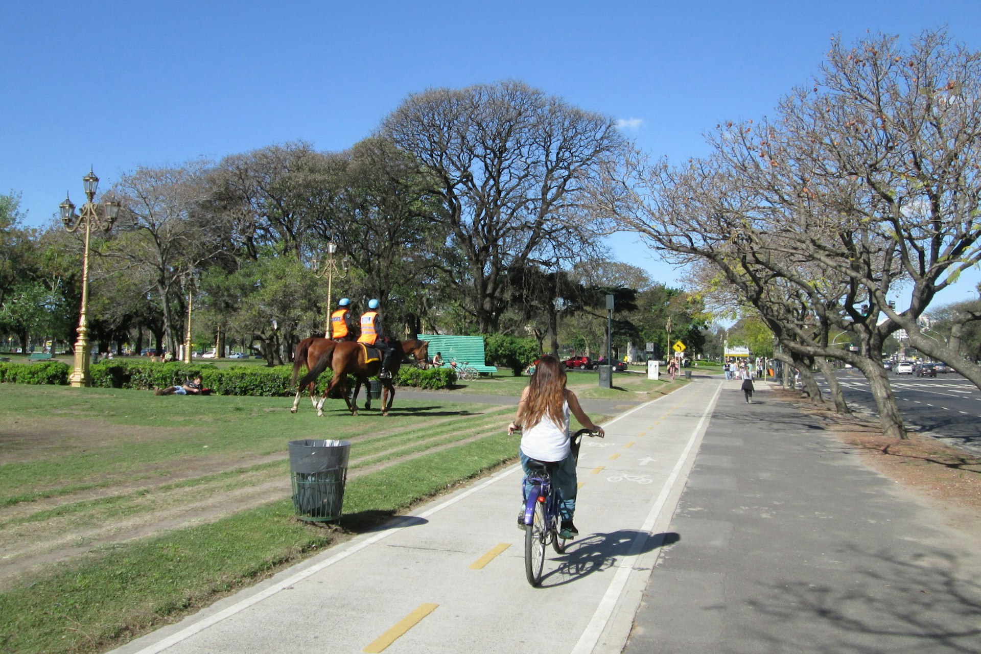 Buenos Aires has a large network of bike lines. Image by Isabel Albiston / Lonely Planet