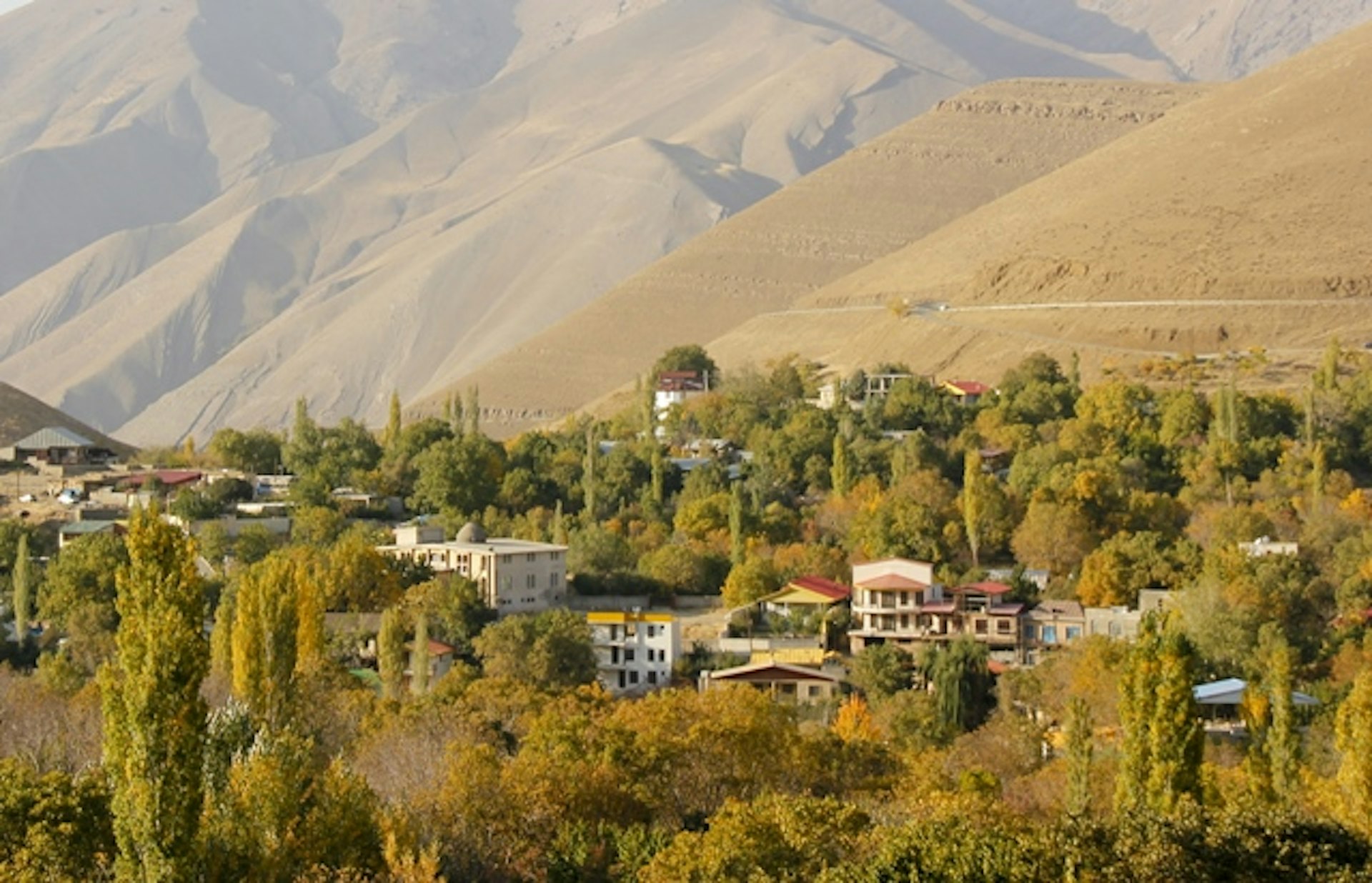 A village in the Alborz Mountains. Image by Getty/Moment/ Thomas Janisch