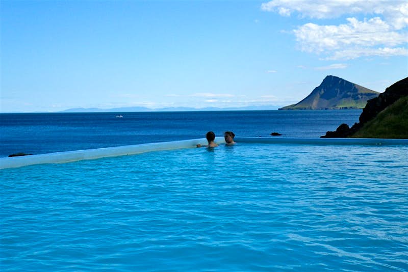 Features - Krossneslaug The geothermal infinity pool at Krossneslaug, the Westfjords. Image by Peggy S / CC BY-SA 2.0