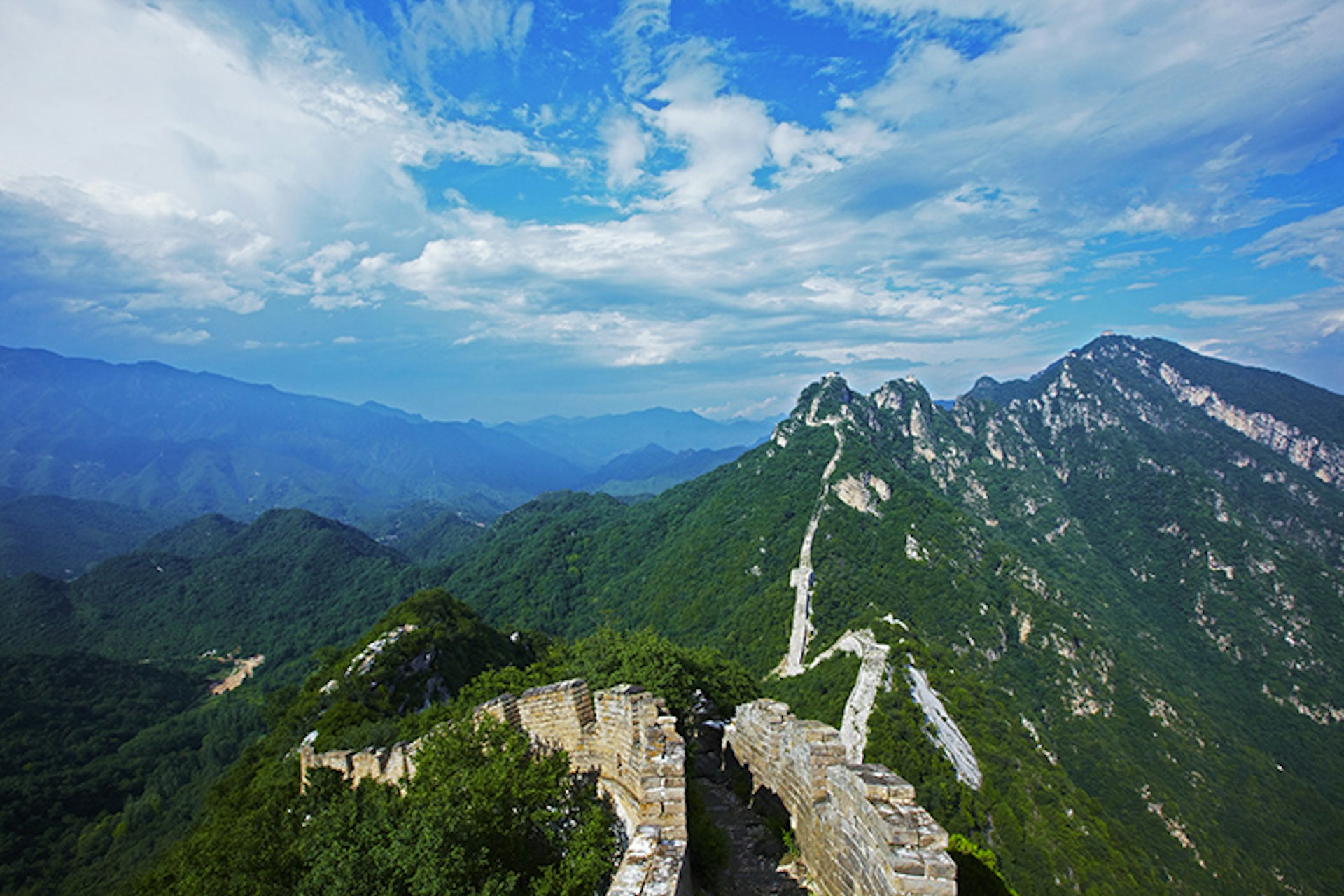 Jiankou section of Great wall of China.