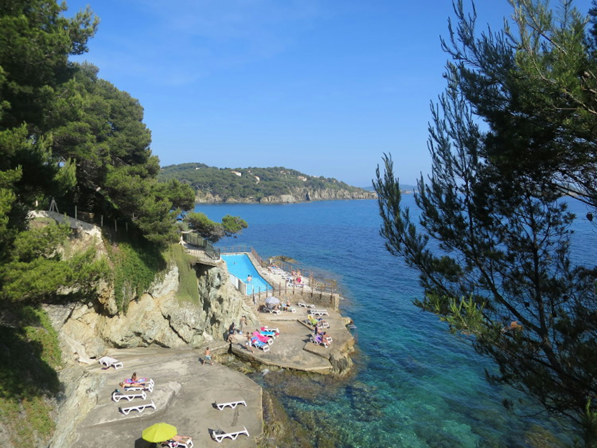 Hôtel Provençal’s outdoor swimming pool. Image by Karyn Noble/Lonely Planet