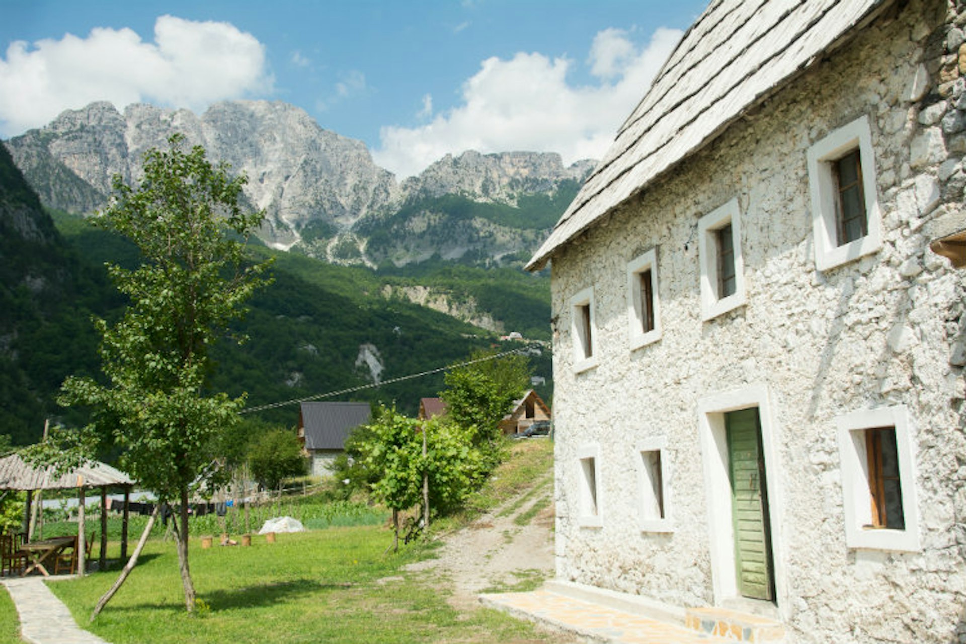 A homestay in Theth, Albania.