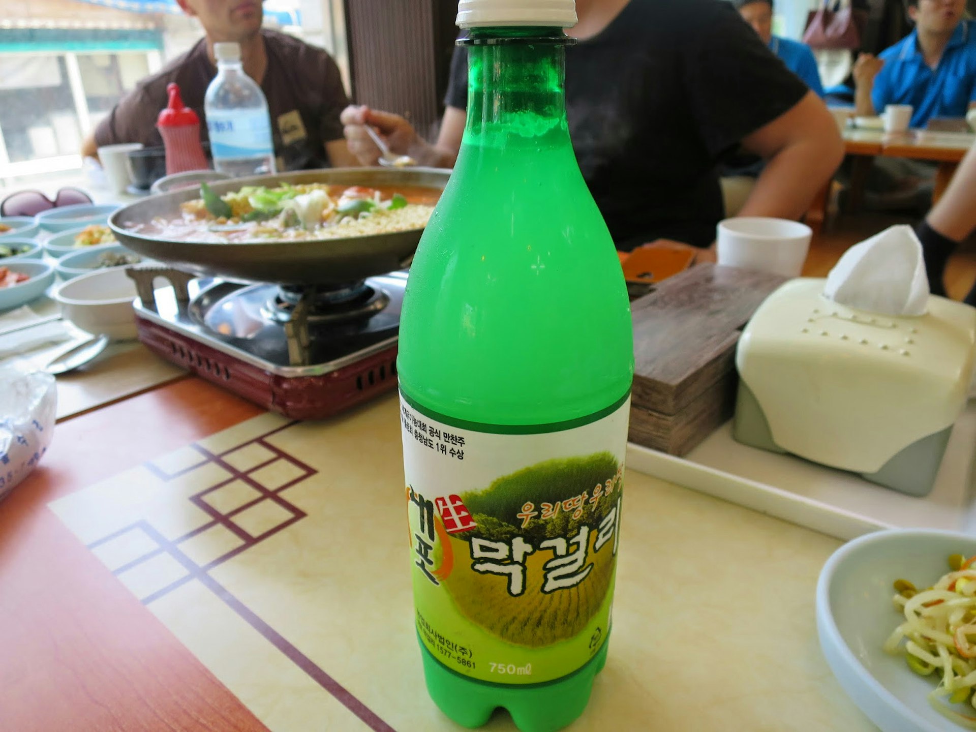 Makgeolli: milky, refreshing accompaniment to Korean lunch. Image by Megan Eaves / Lonely Planet