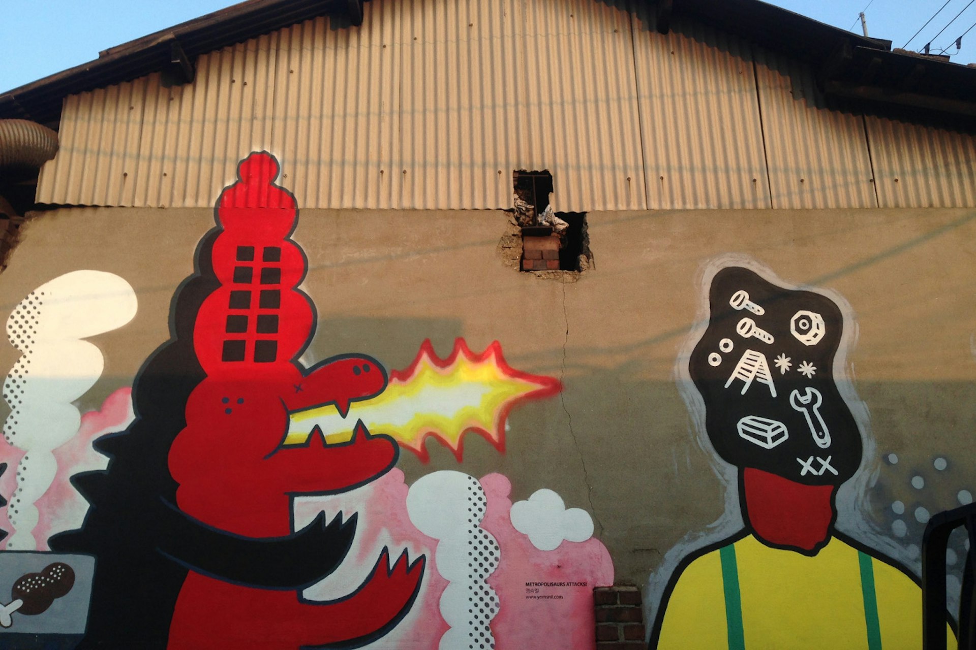 Colourful murals in Mullae Art Village. Image by Simon Richmond / Lonely Planet